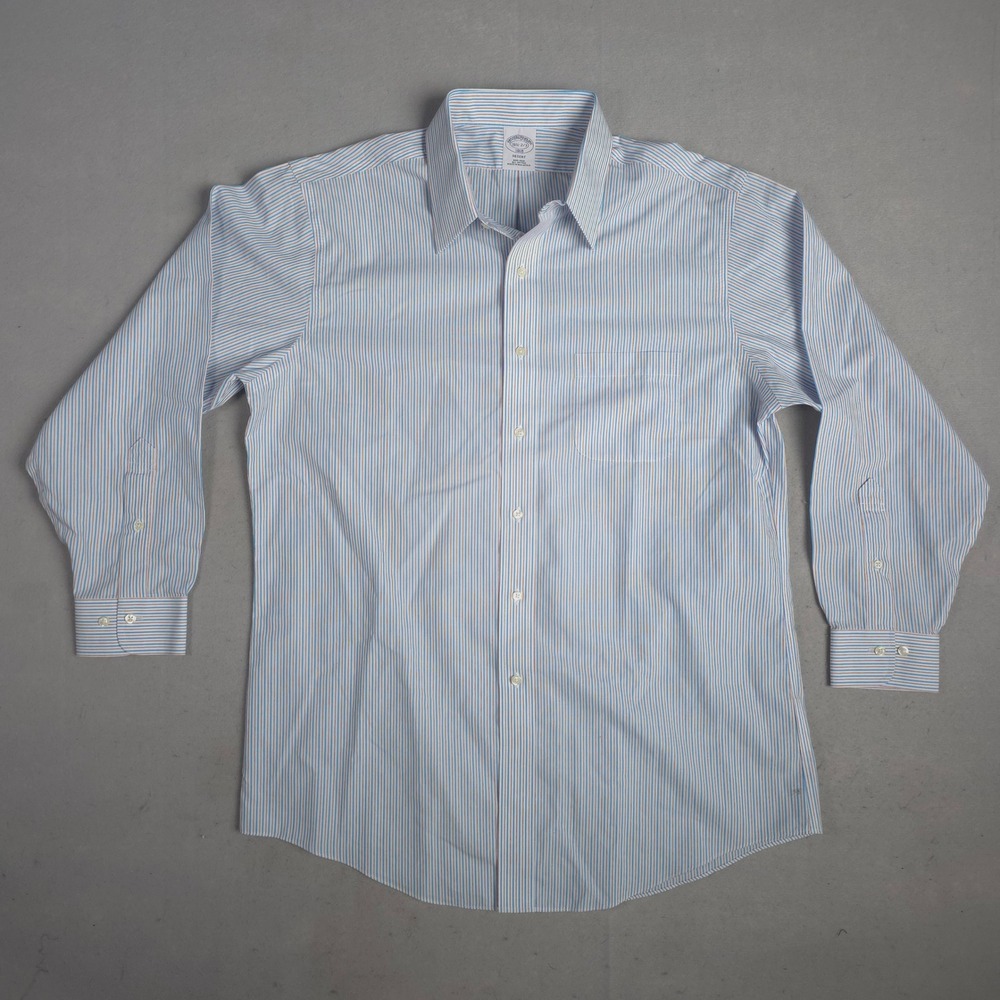 Brooks Brothers Regent Dress‎ Shirt Striped Non Iron Button Down 16 1/2